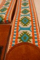Orange, Green and White Snowflake